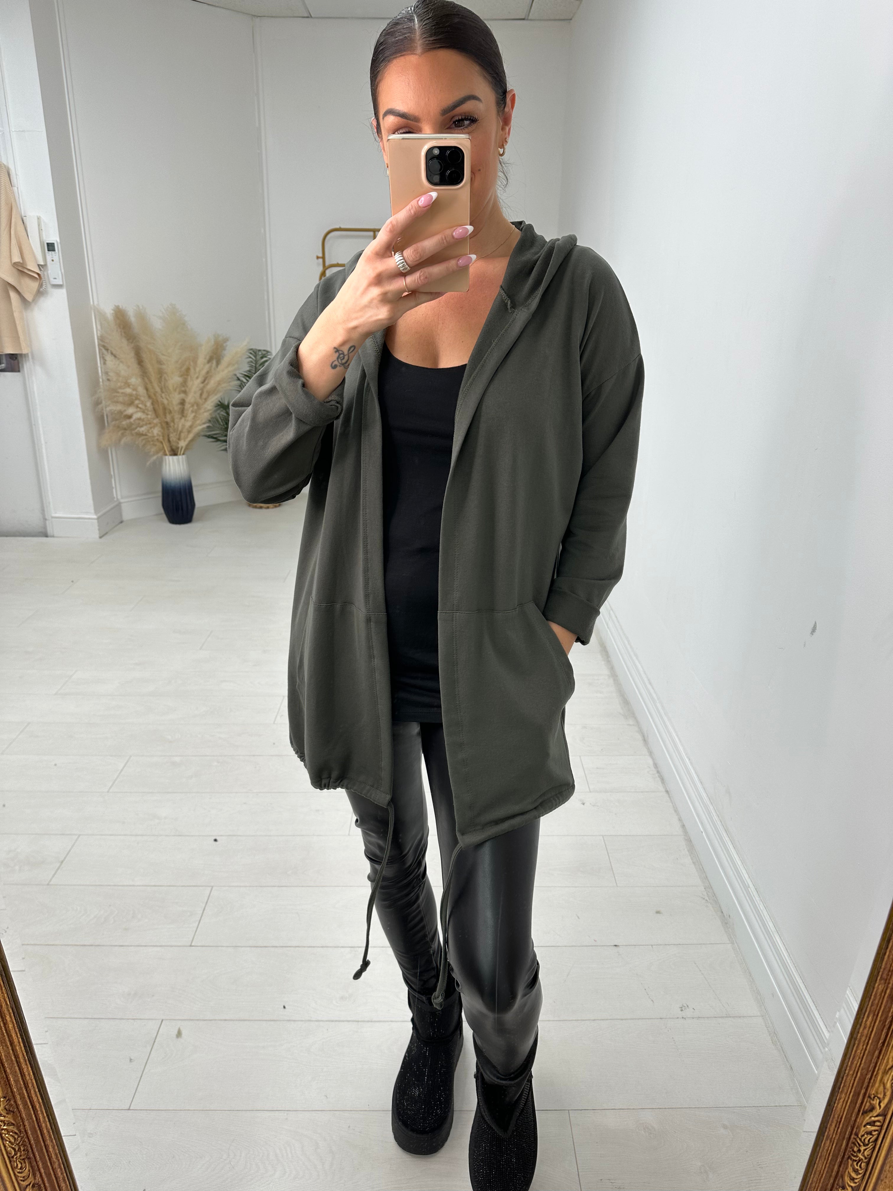 Brenda Plain Hooded Jacket