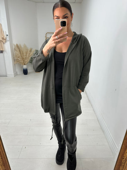 Brenda Plain Hooded Jacket