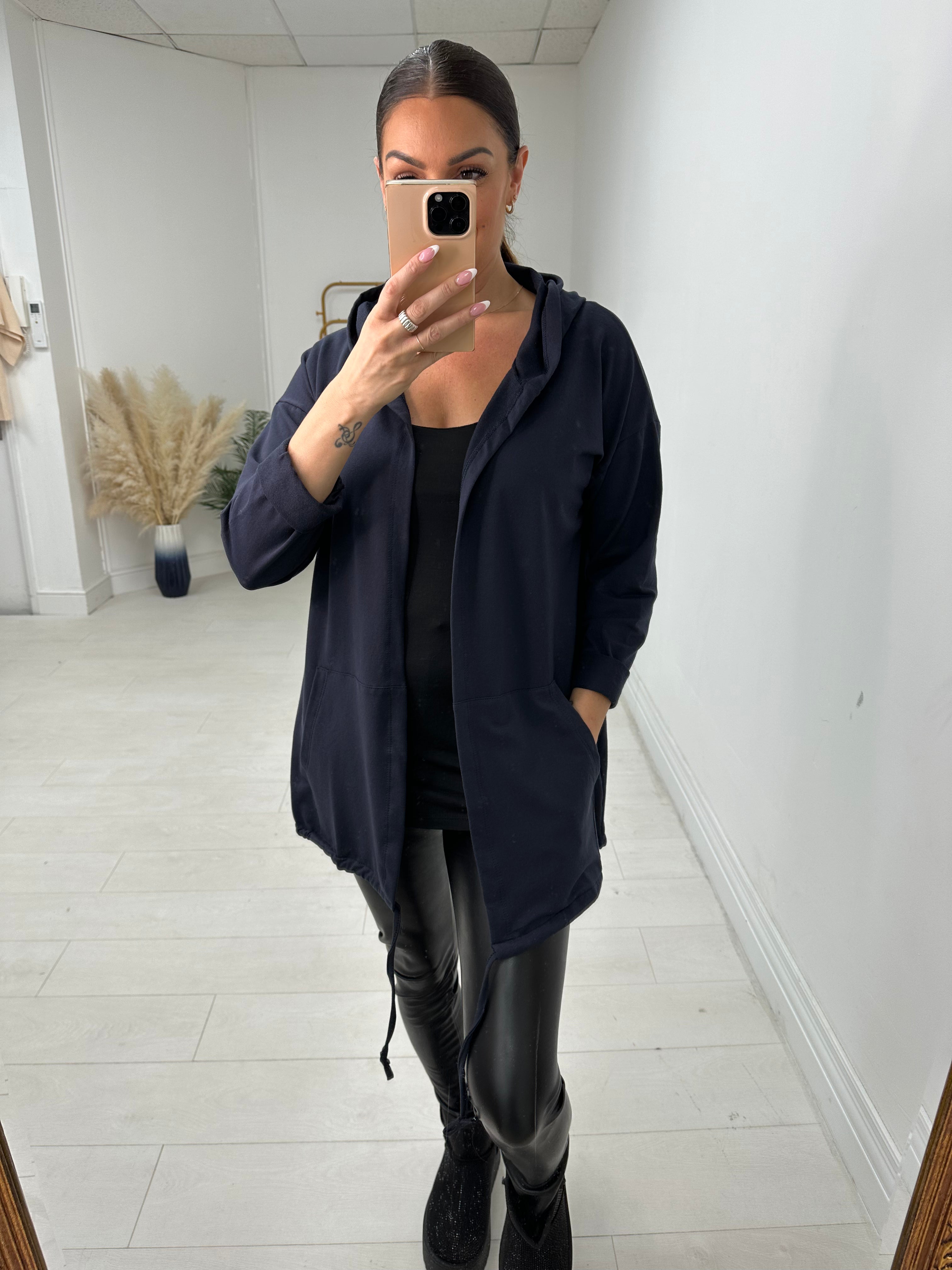 Brenda Plain Hooded Jacket