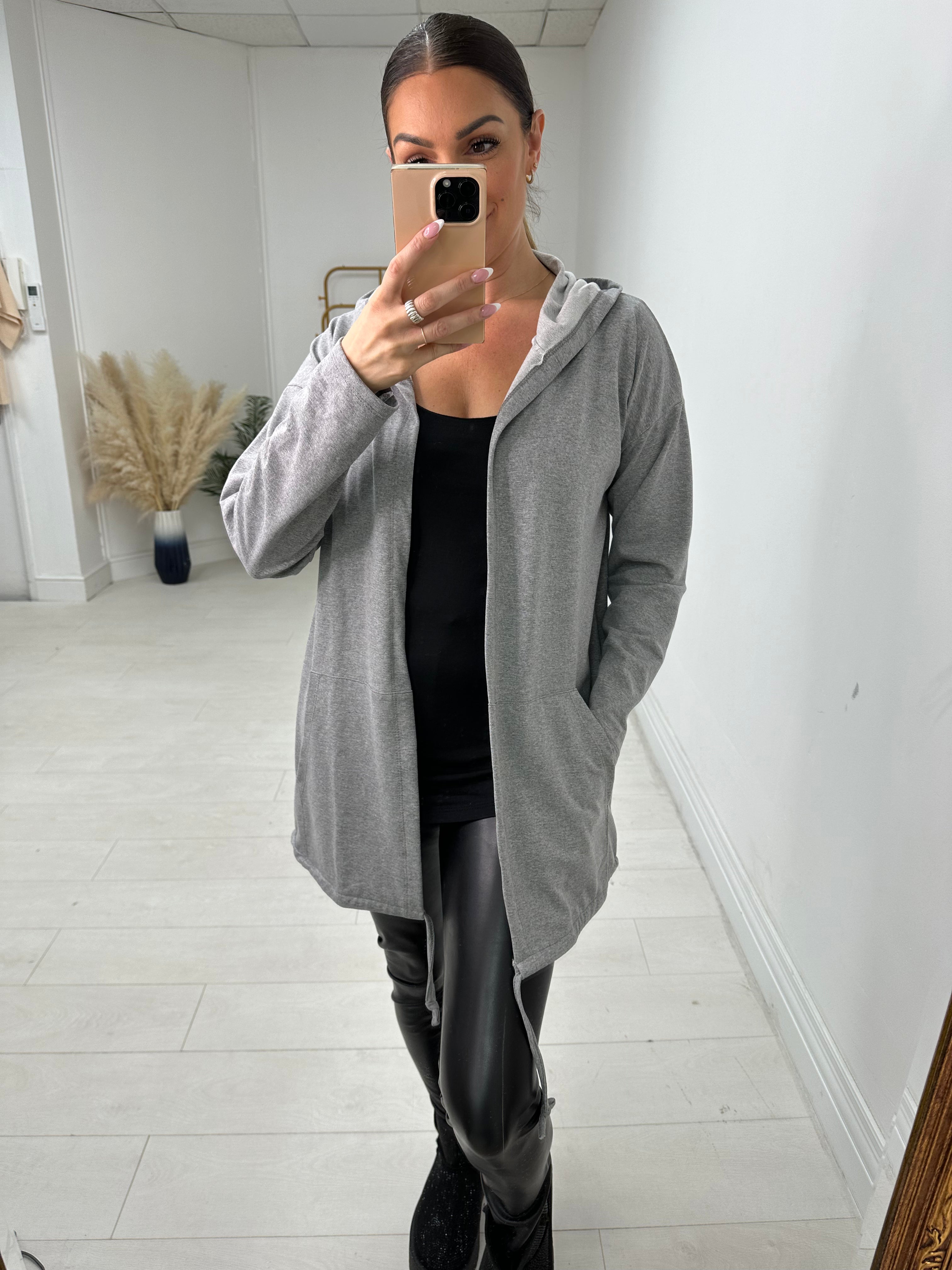 Brenda Plain Hooded Jacket