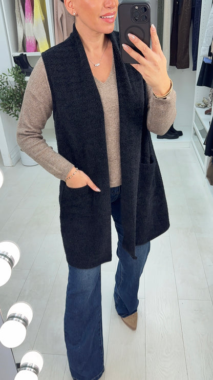 Emma Open Front Super Soft Gilet