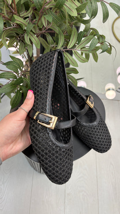 Shayla Woven Ballet Pumps