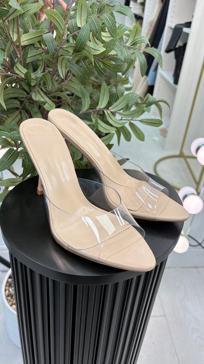 Terissa Open Toe Heeled Mules