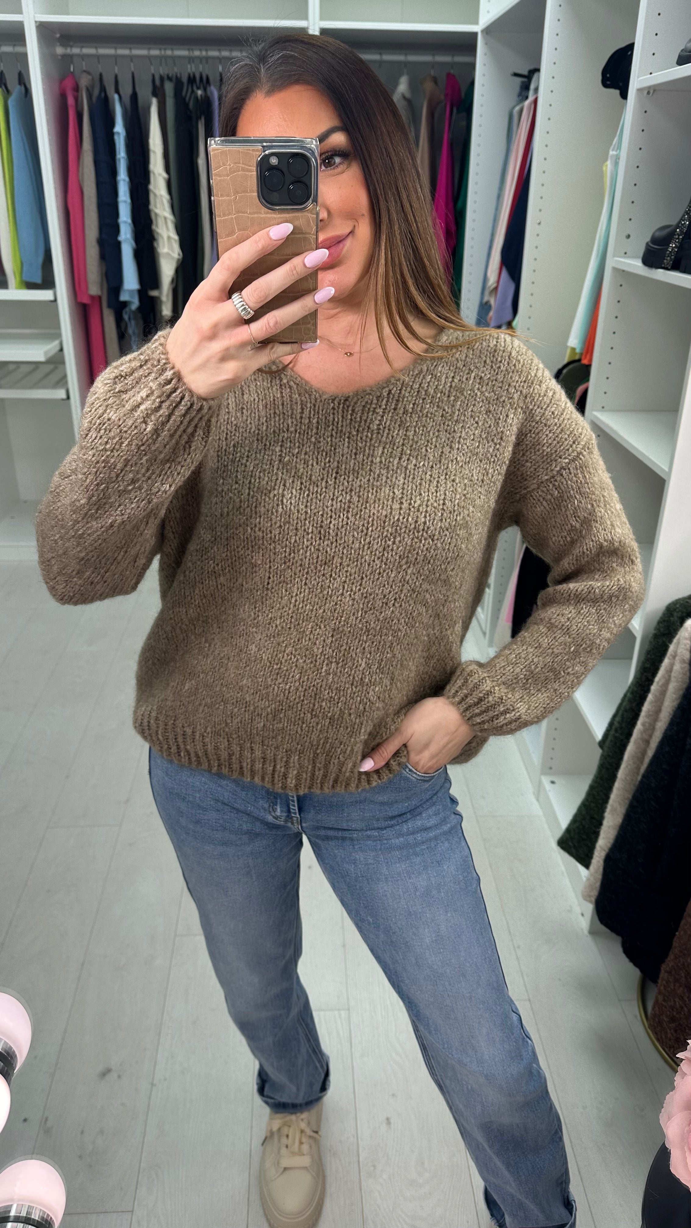 Astoria V Neck Super Soft Knit Jumper