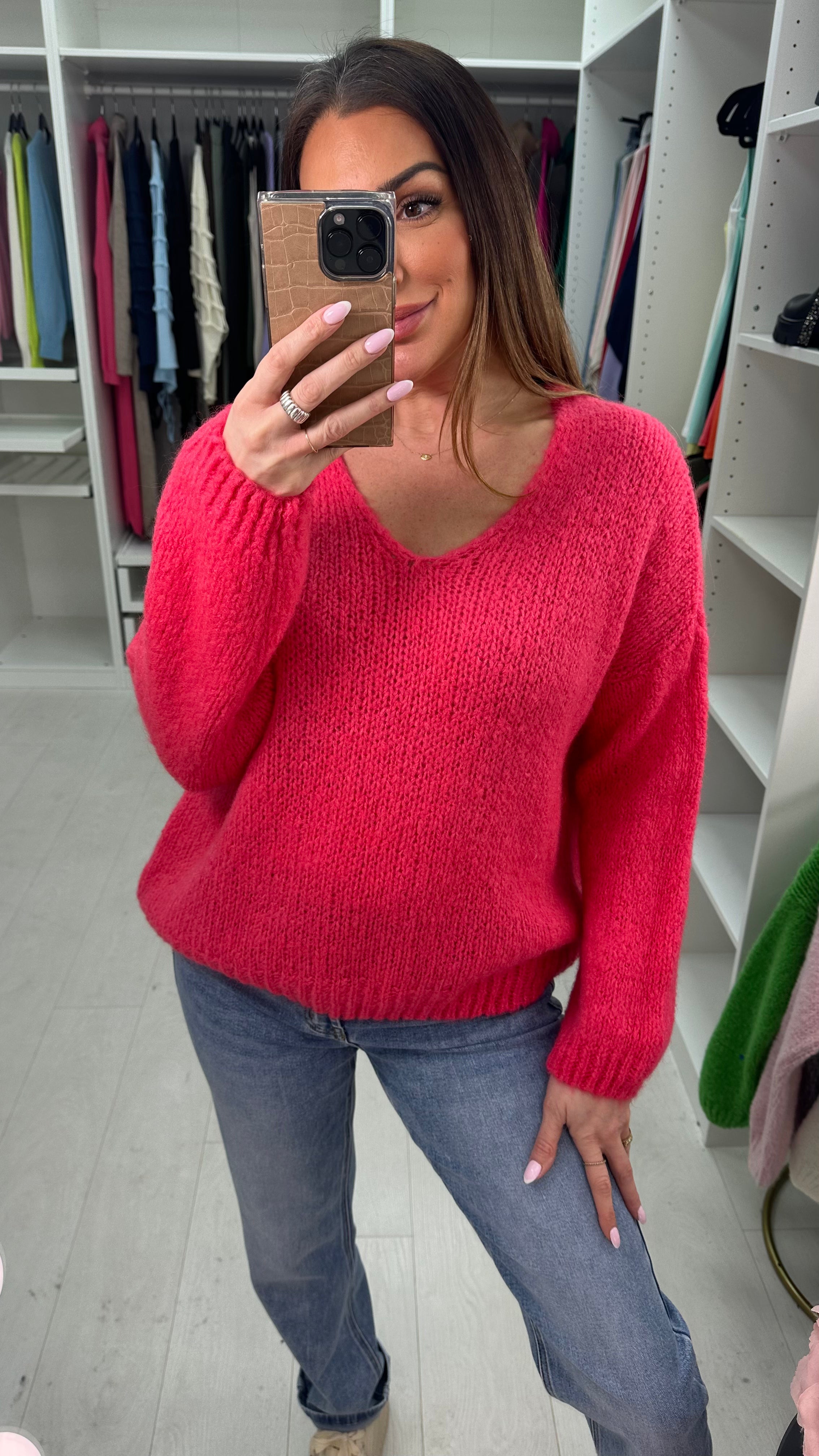 Astoria V Neck Super Soft Knit Jumper
