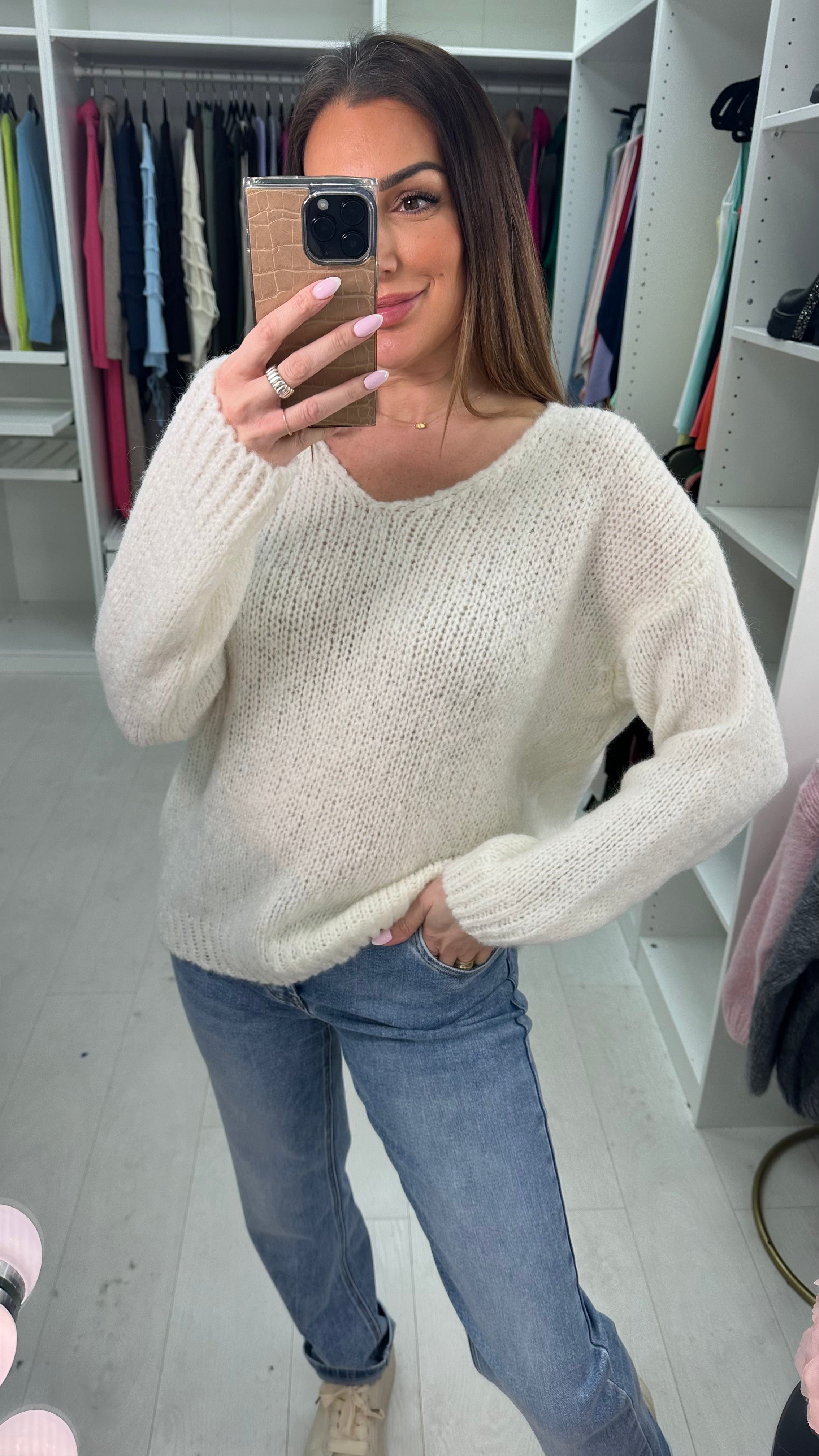 Astoria V Neck Super Soft Knit Jumper