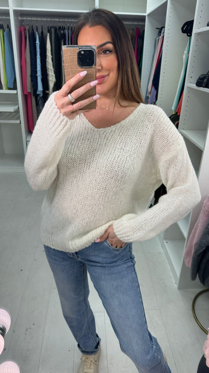 Astoria V Neck Super Soft Knit Jumper