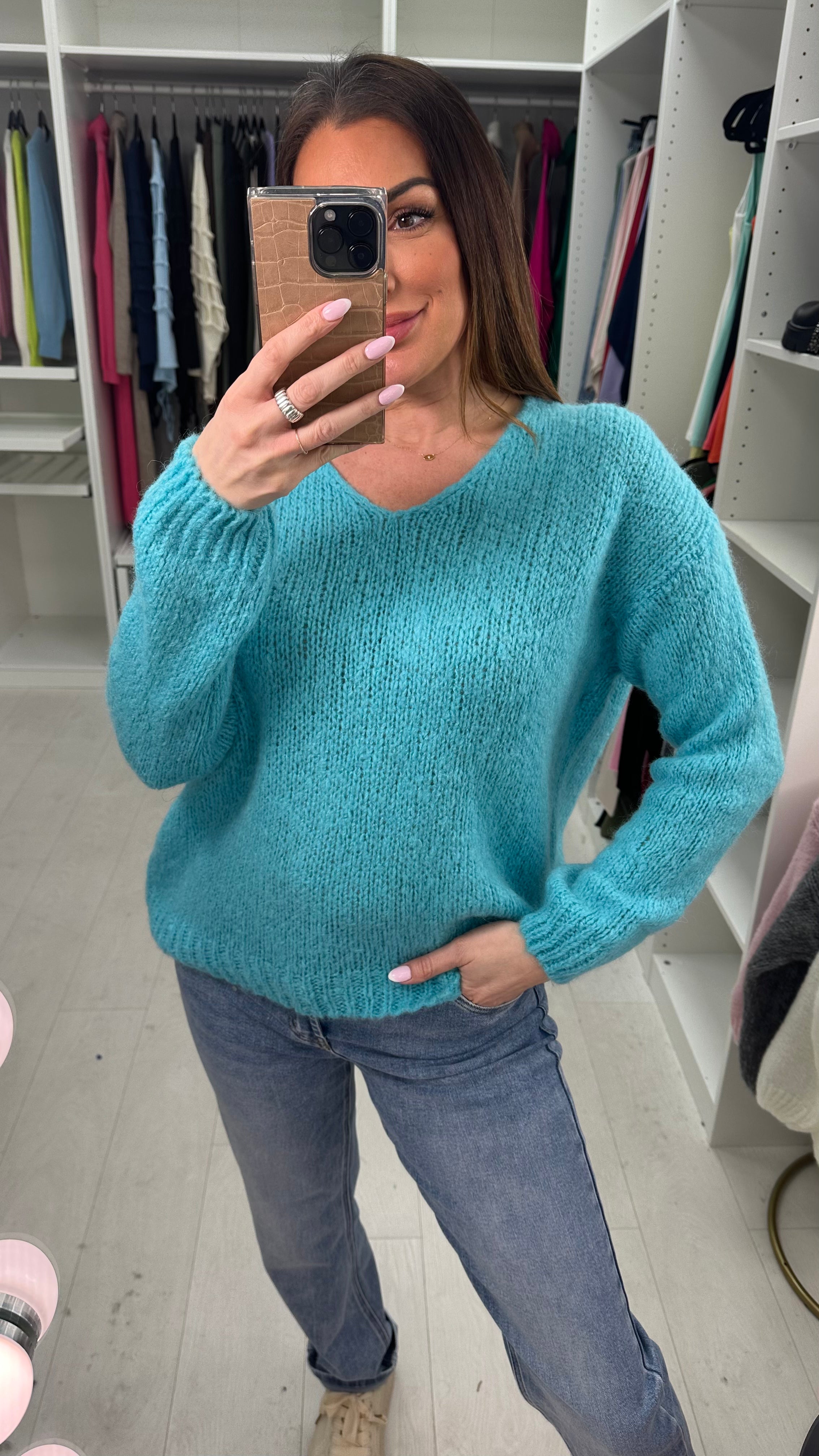 Astoria V Neck Super Soft Knit Jumper