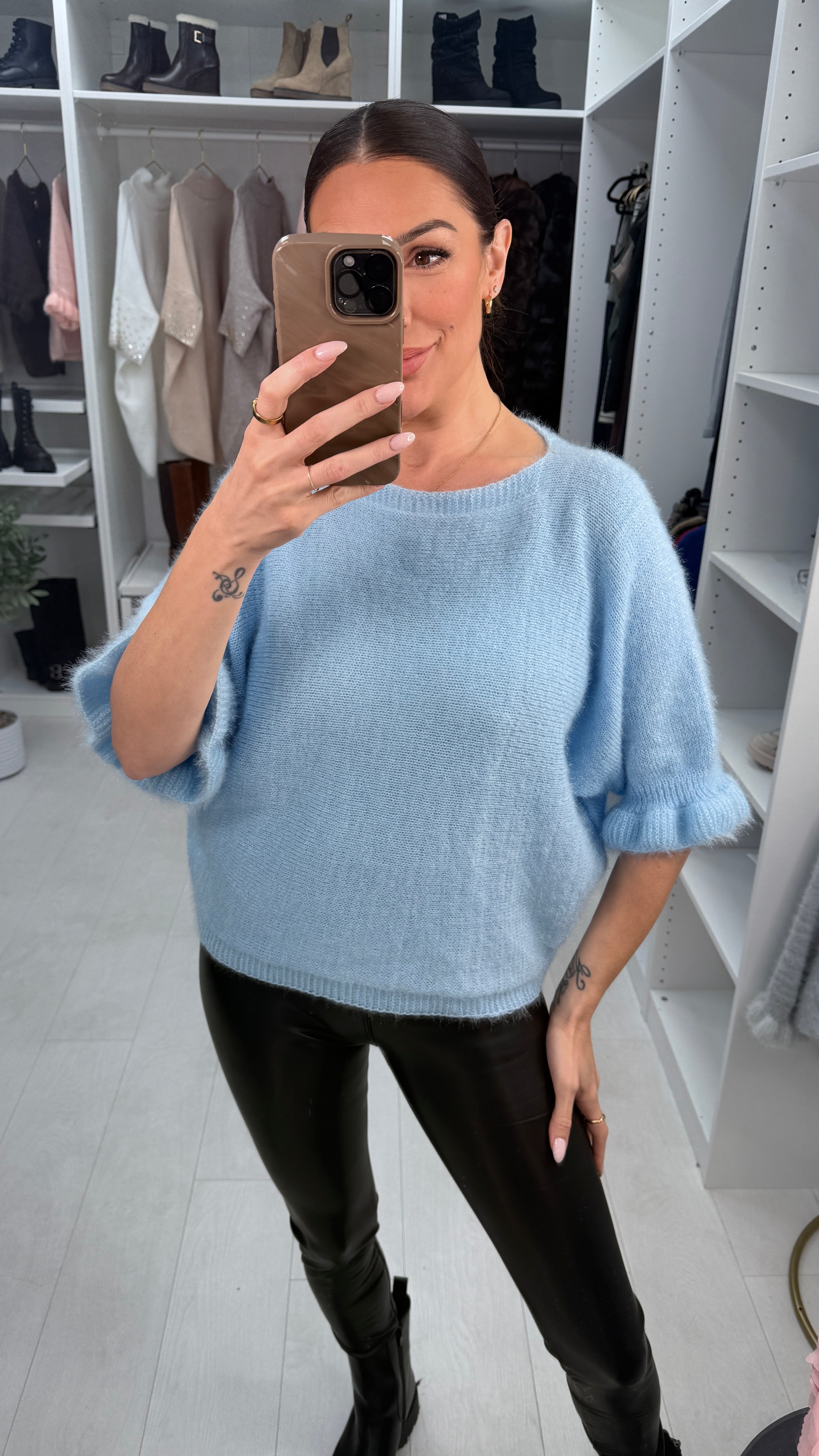 Elisey Plain Super Soft Button Back Jumper