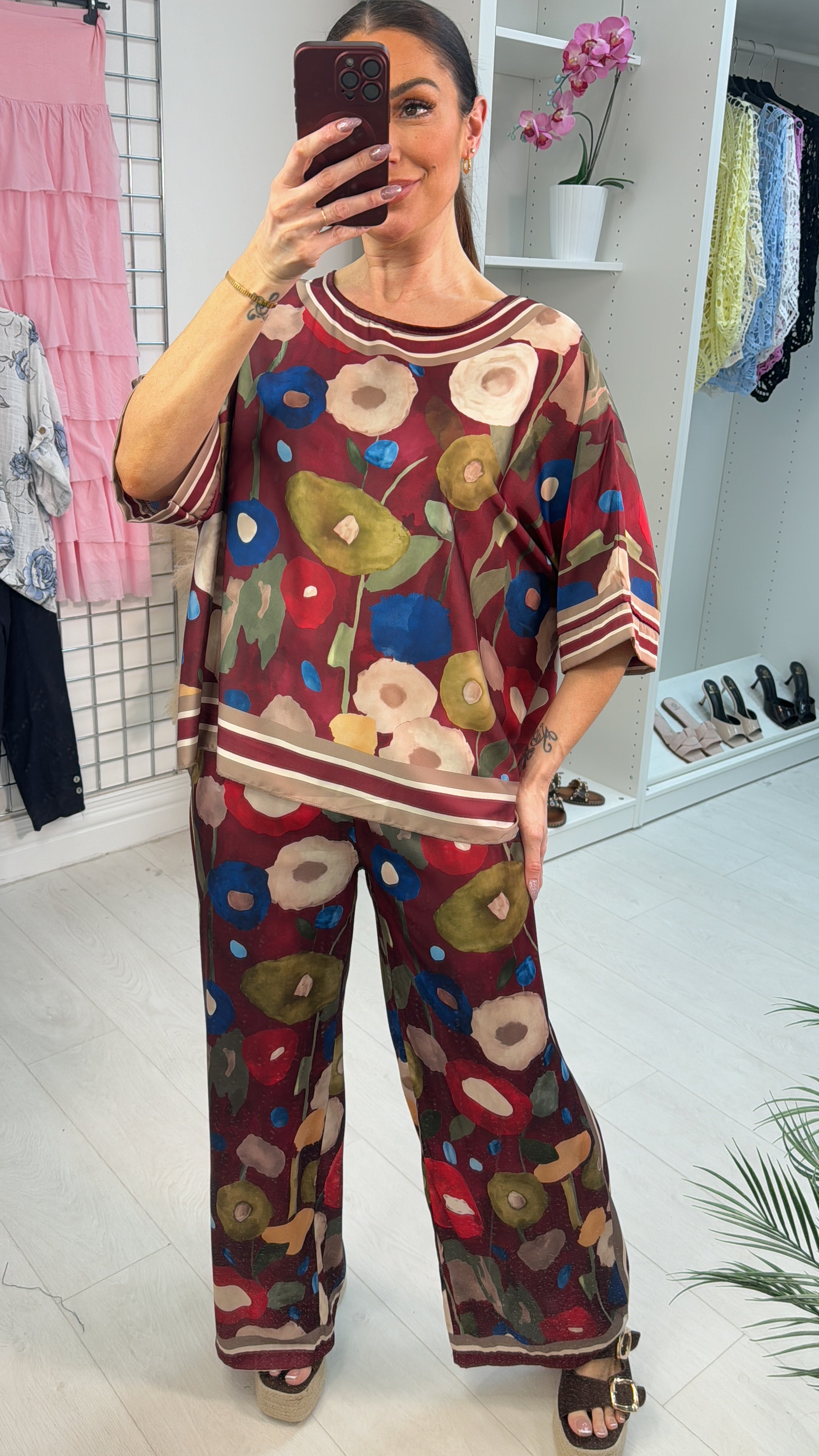 Bromley Loose Fit Silk Co-Ord Set