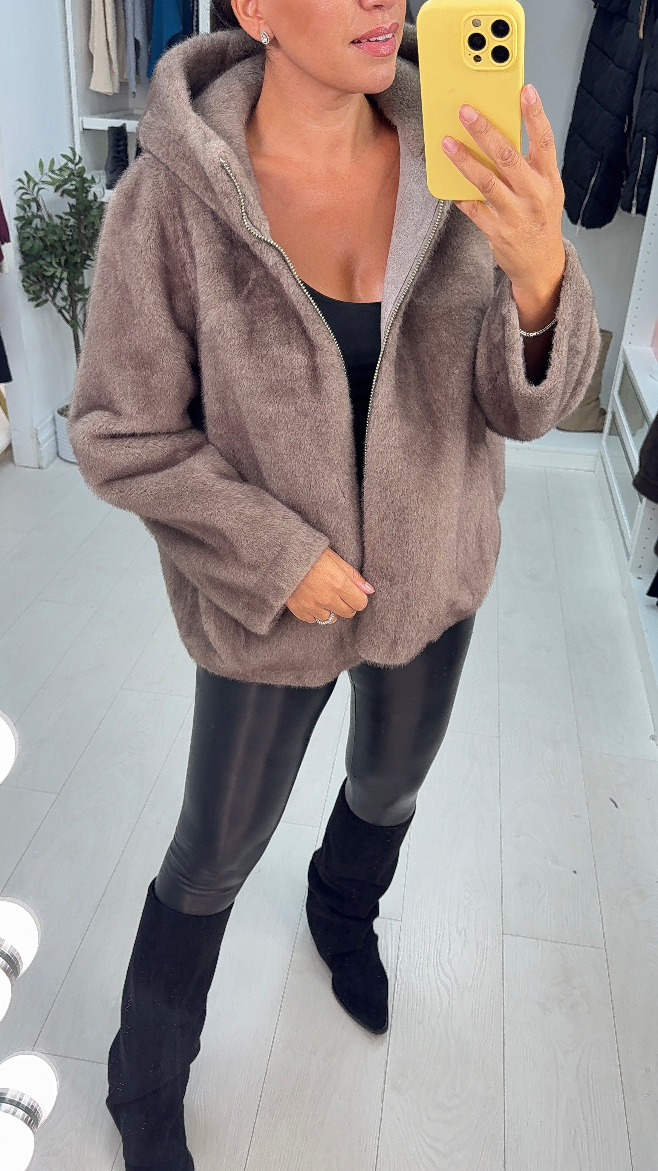 Milano Faux Fur Hooded Jacket