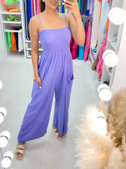 Grenada Elasticated Bust Pocket Jumpsuit