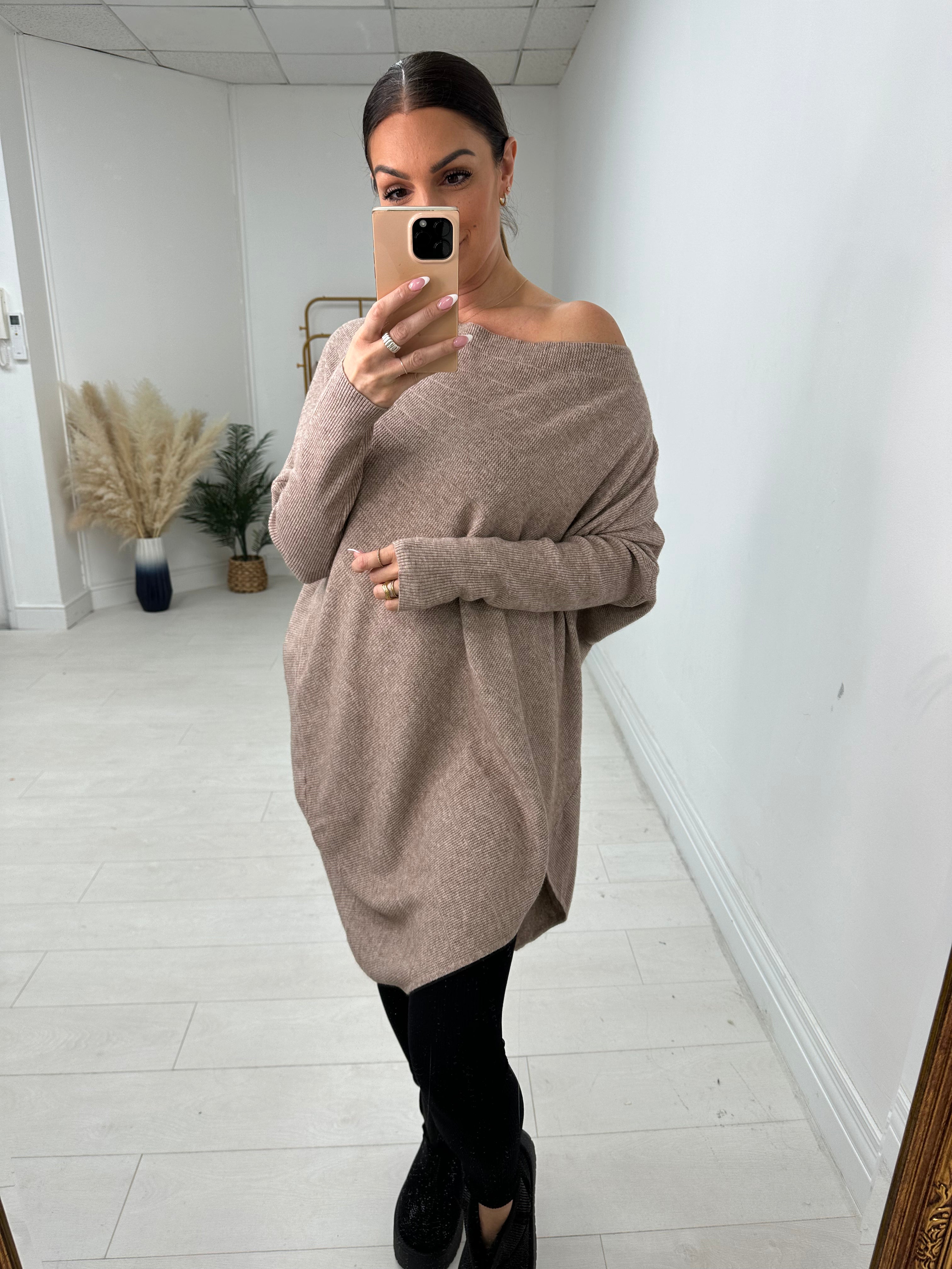Baylor Cowl Neck Asymmetric Hem Jumper