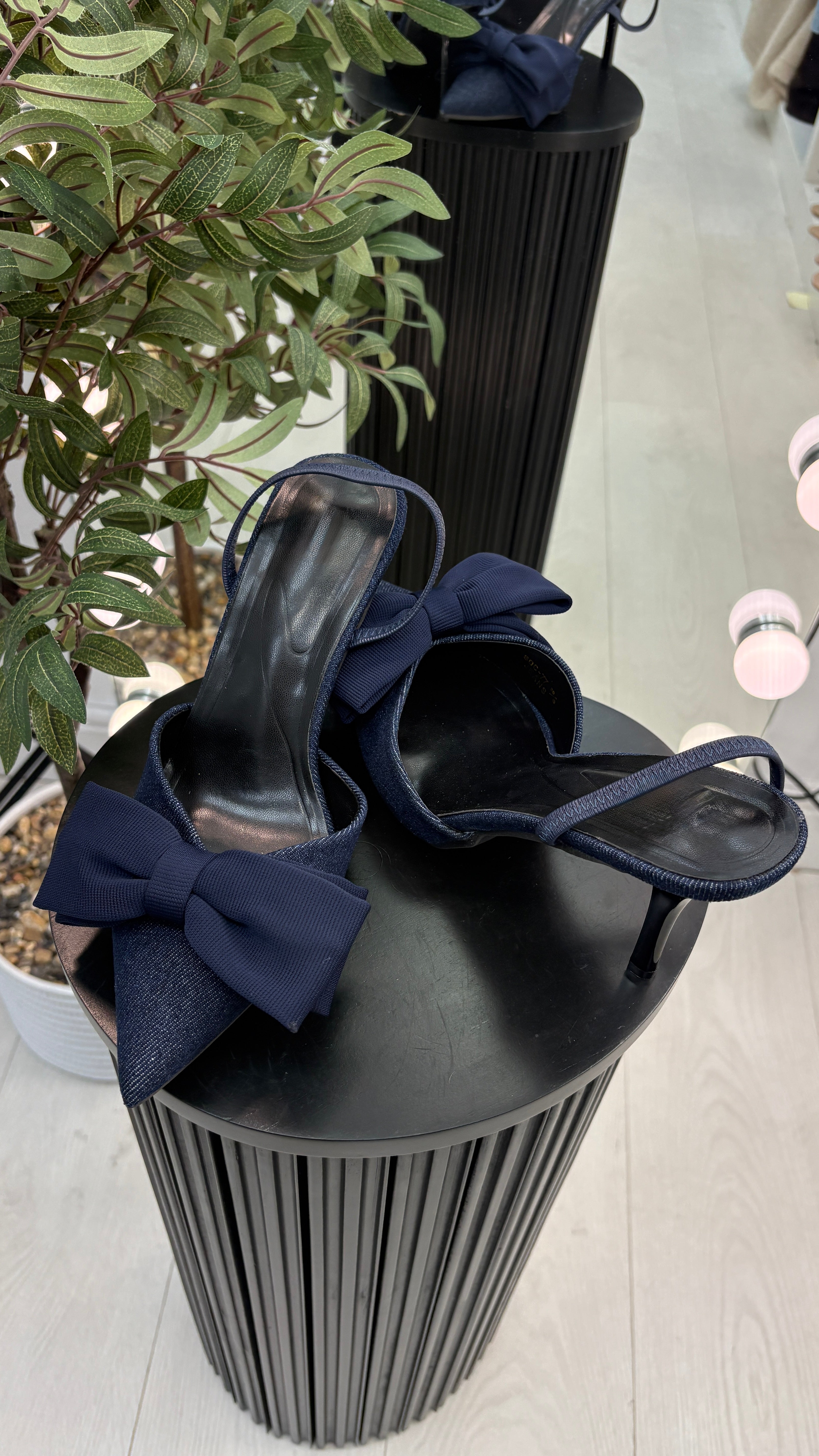 Priya Bow Design Kitten Heel Slingbacks