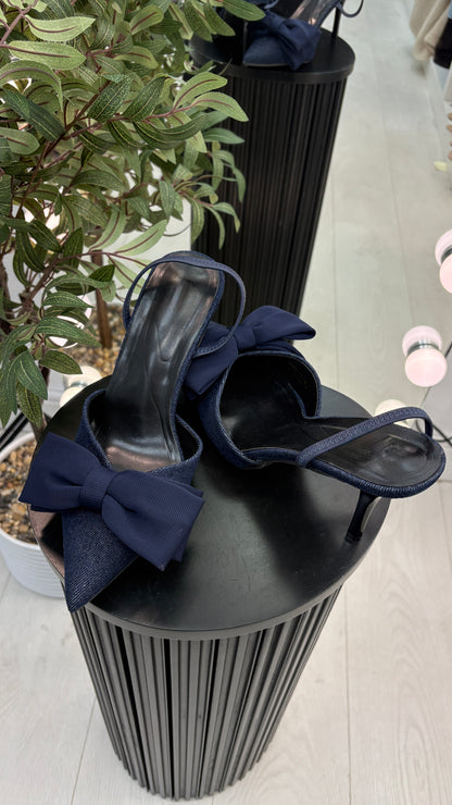 Priya Bow Design Kitten Heel Slingbacks