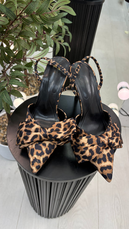 Priya Bow Design Kitten Heel Slingbacks