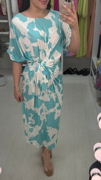 Naya Tie Front Midi Dress