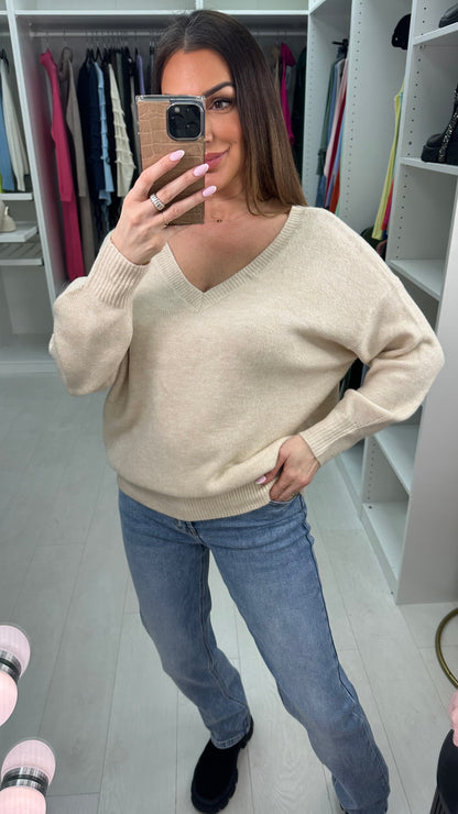 Abiyah Embellished Bow Back Knit Jumper