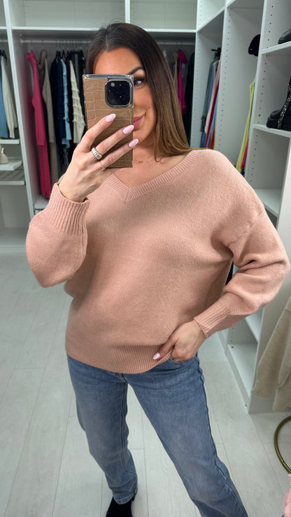 Abiyah Embellished Bow Back Knit Jumper