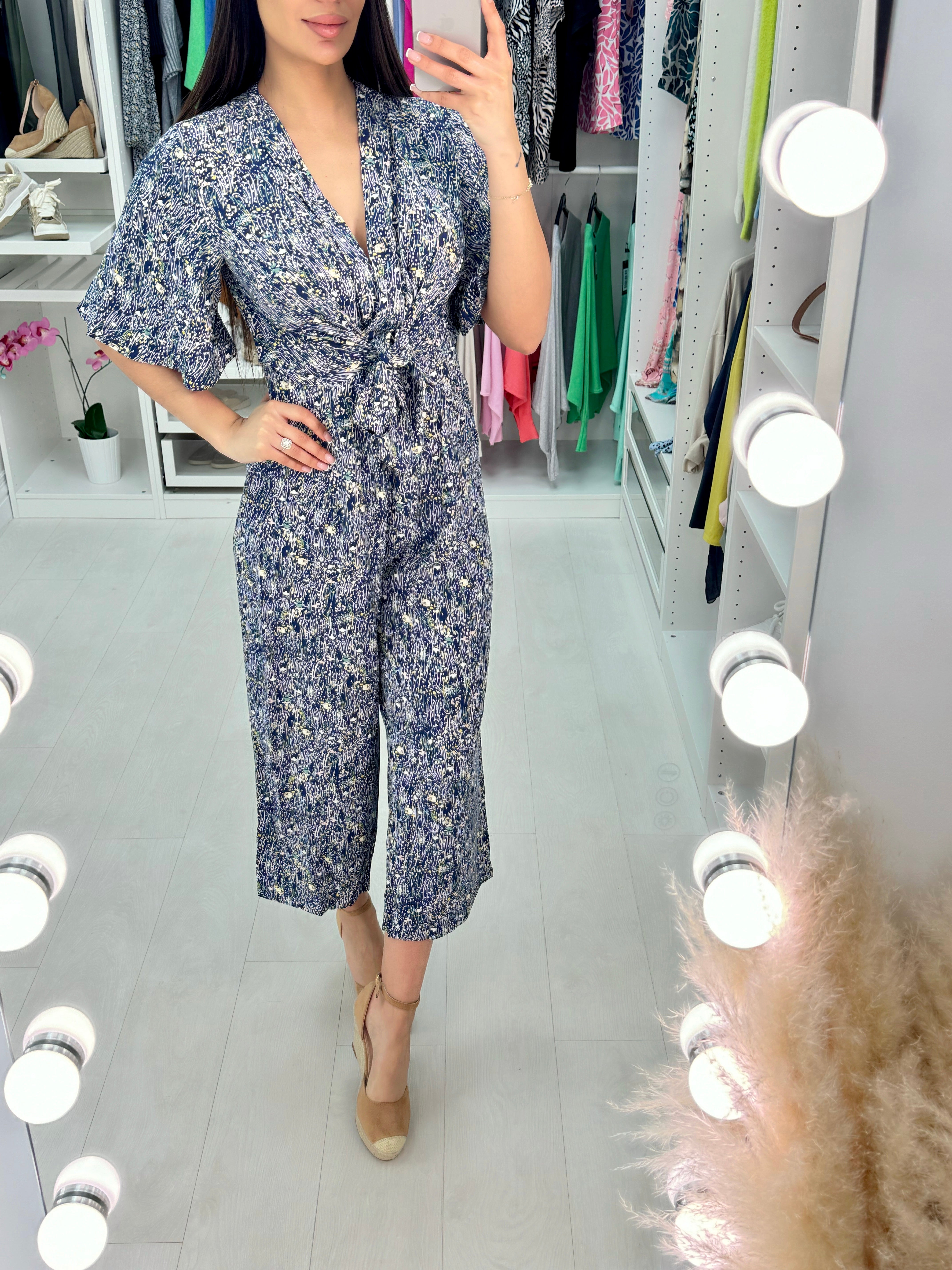 Pandora Wrap Front Floral Jumpsuit