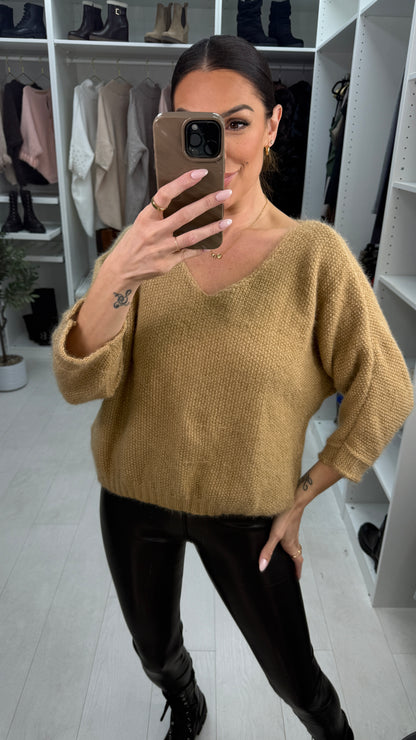 Eliora Super Soft Embellished Button Back Jumper