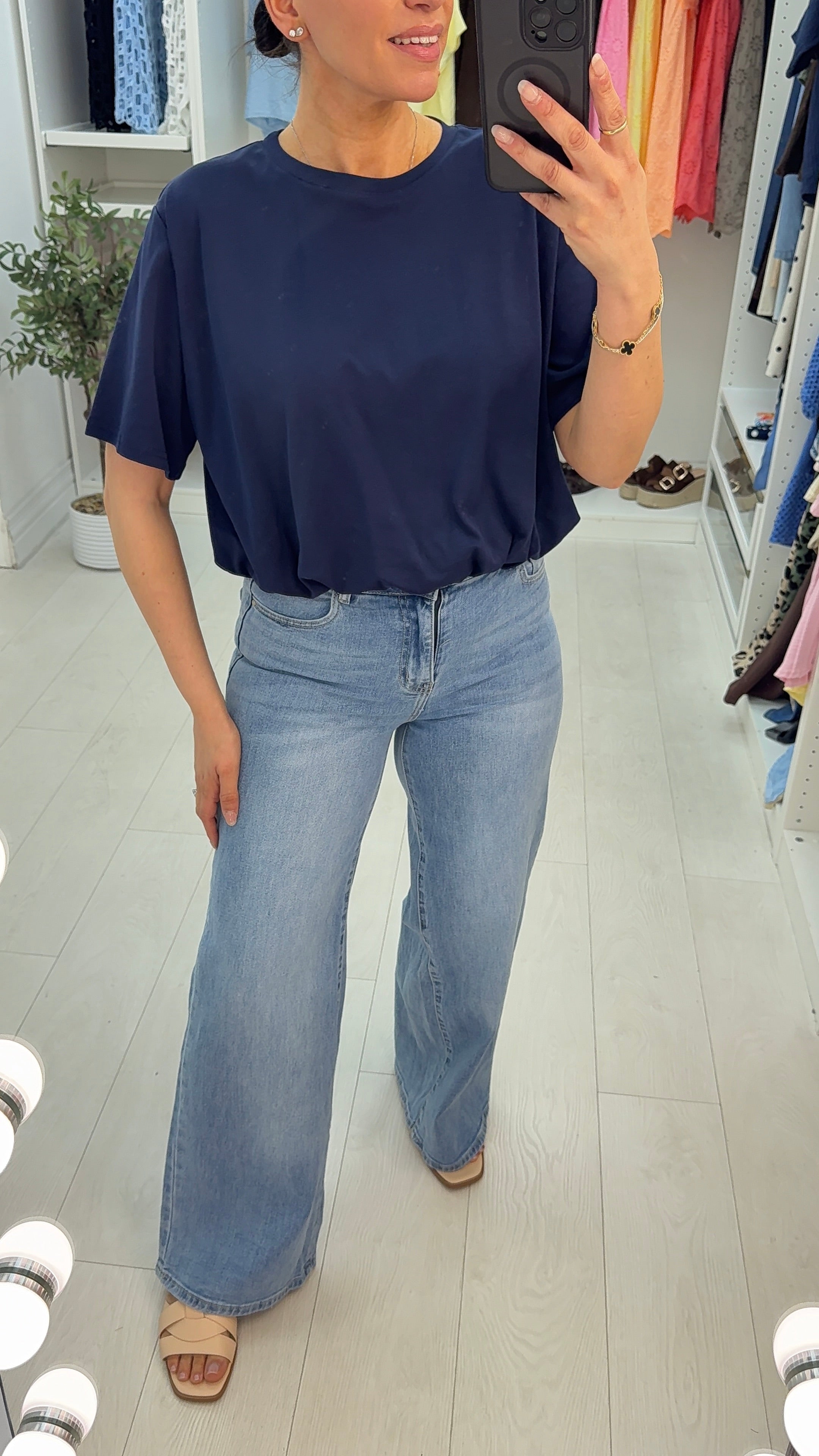 Jolly Plain Bubble Hem T-Shirt