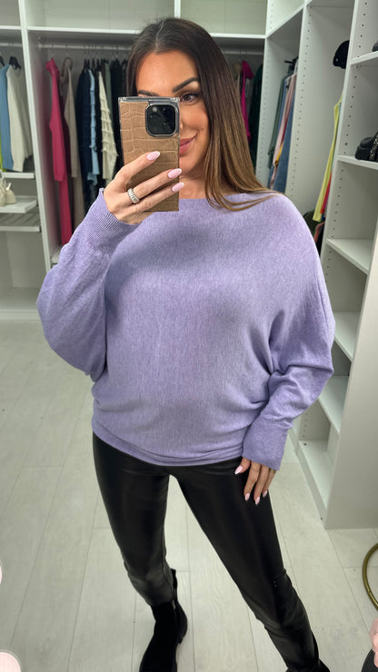 Hunter Plain Oversized Batwing Jumper
