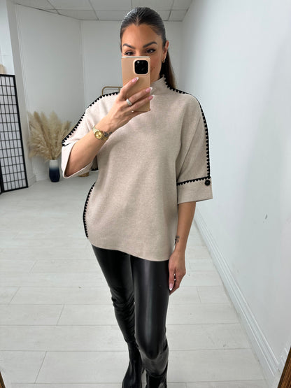 Kirsten Plain Stitch Detail Jumper