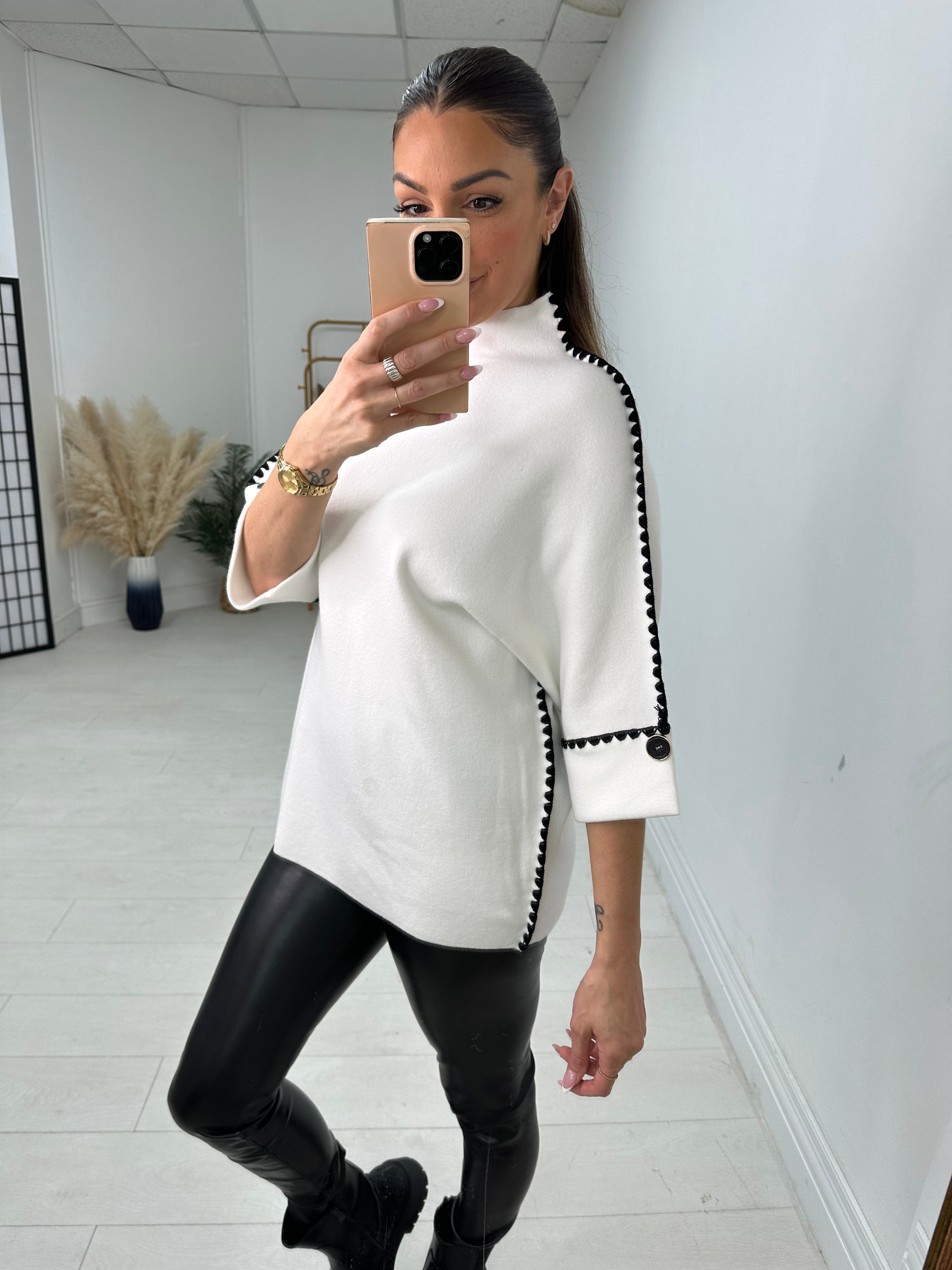 Kirsten Plain Stitch Detail Jumper