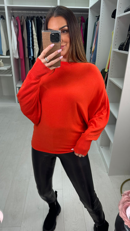 Hunter Plain Oversized Batwing Jumper