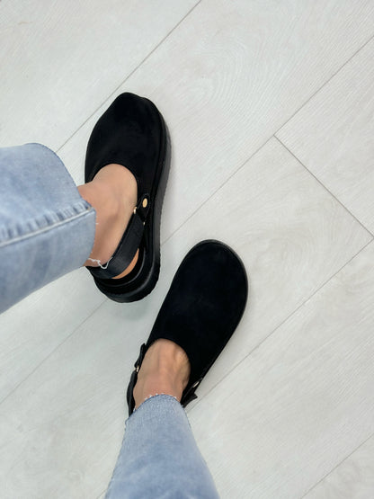 Leo Faux Suede Clogs