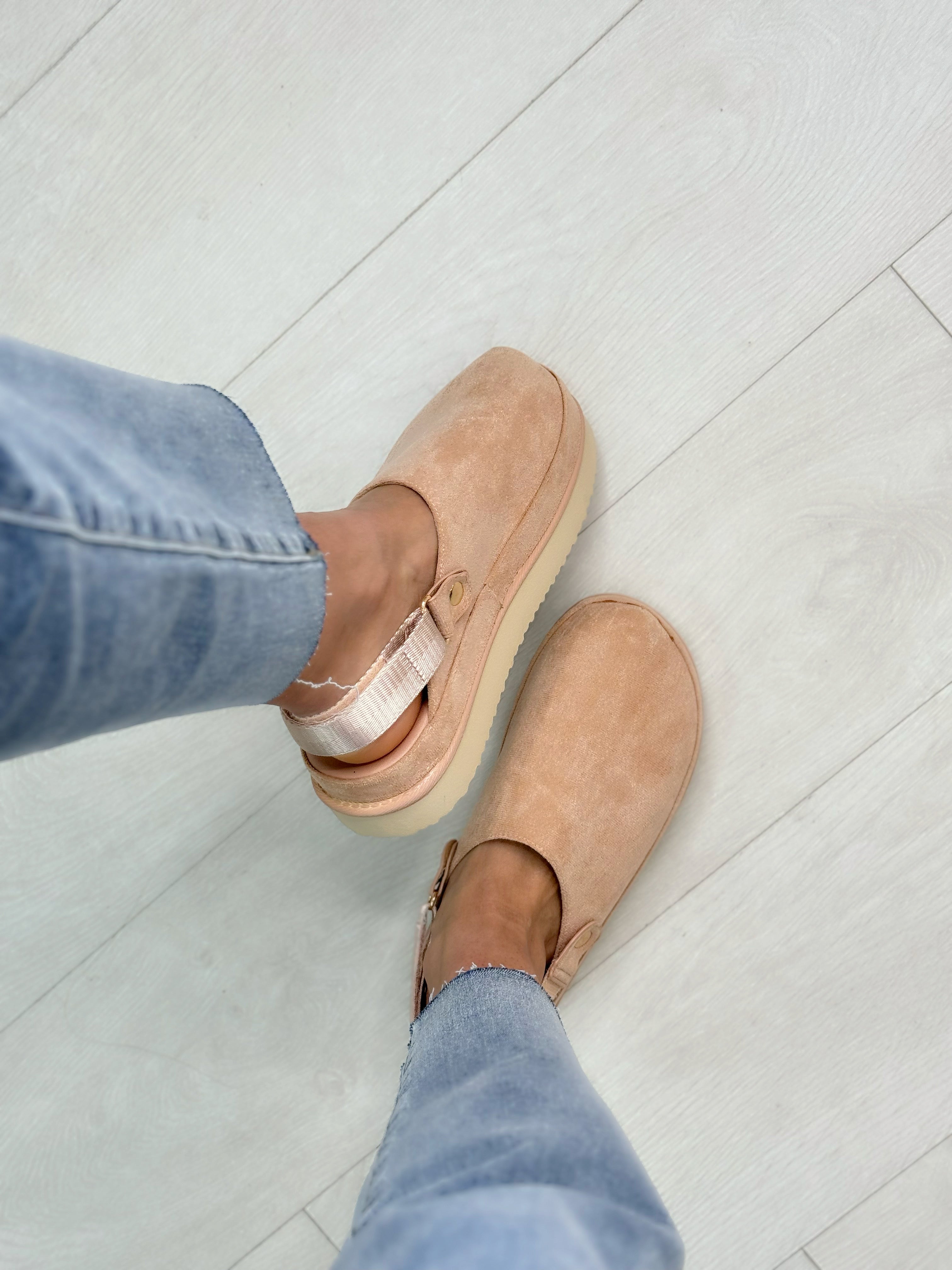 Leo Faux Suede Clogs