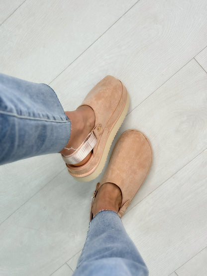 Leo Faux Suede Clogs