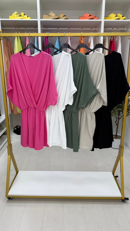 Selmina Cheesecloth Playsuit