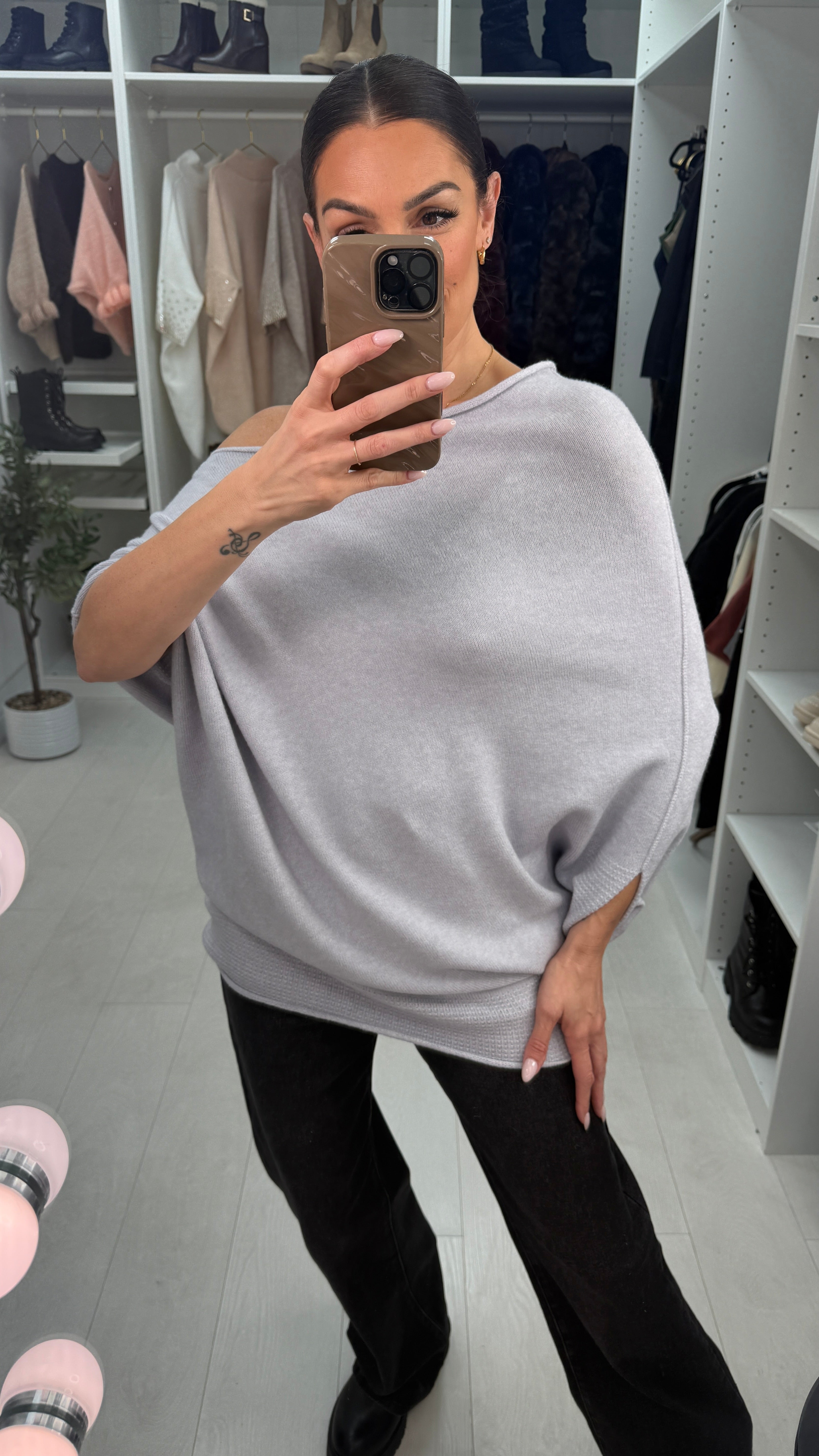 Marina Plain Half Sleeve Jumper