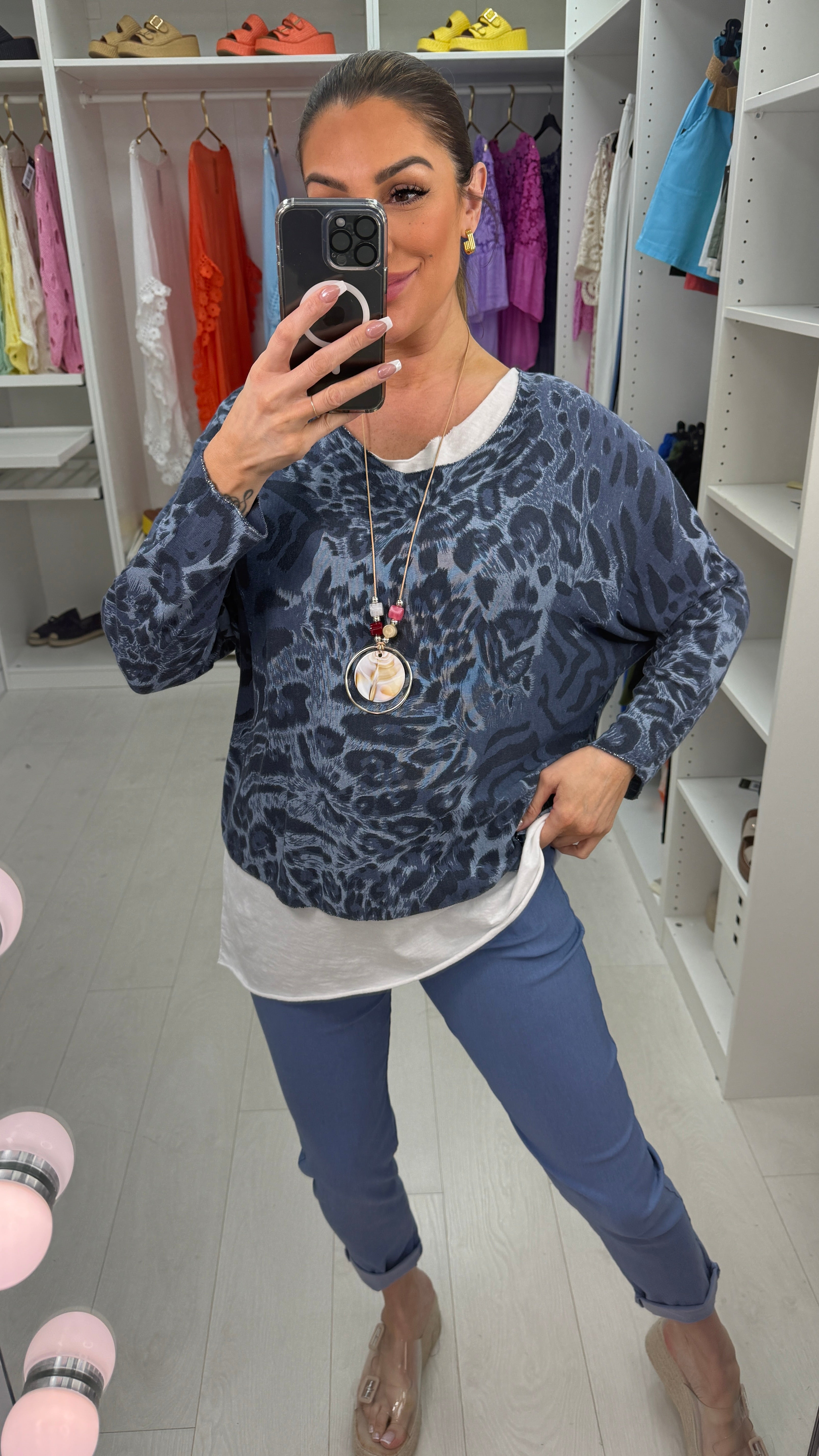 Juno Animal Print Top