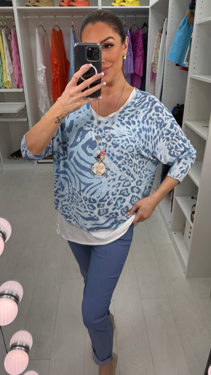 Juno Animal Print Top