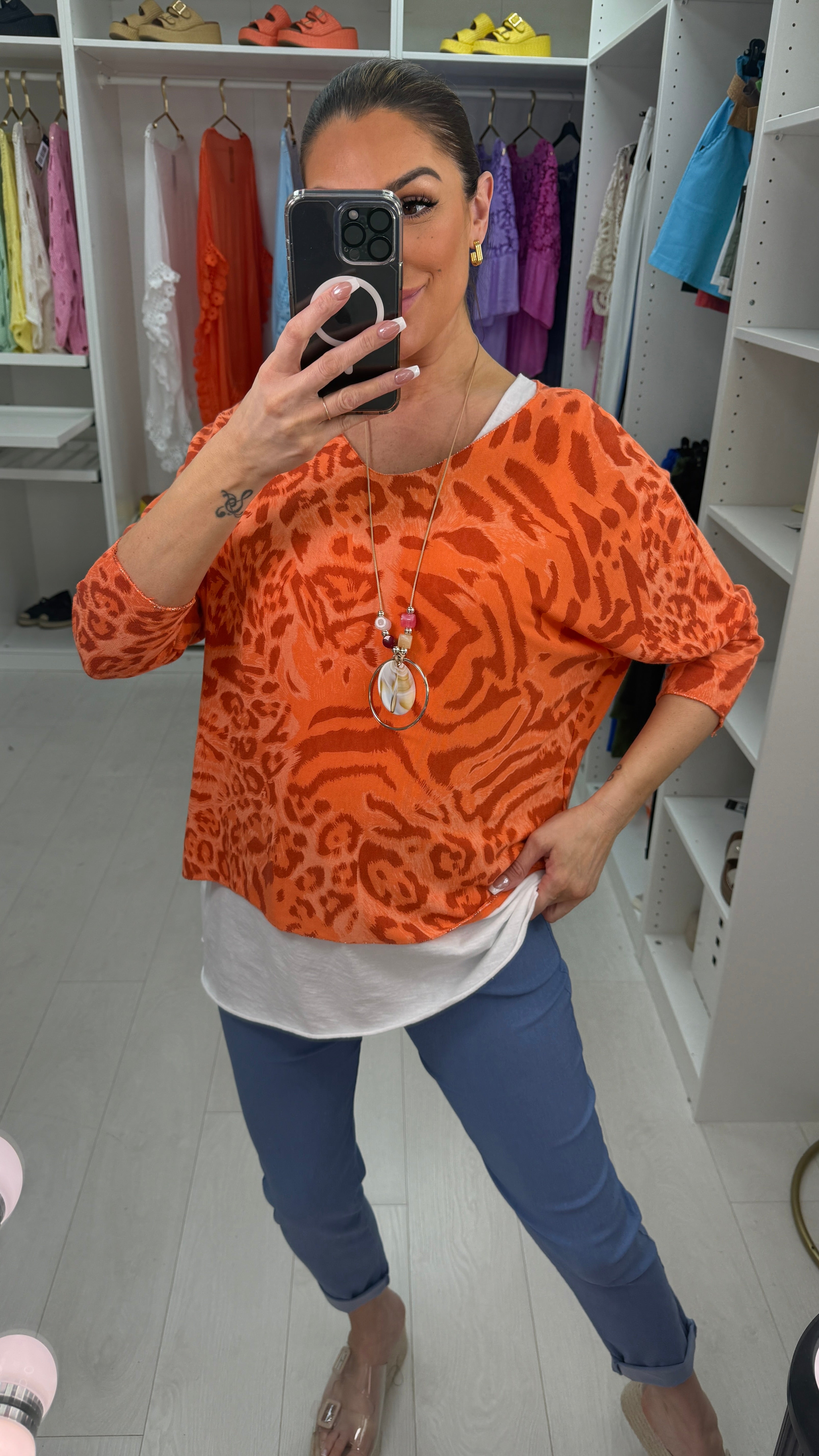 Juno Animal Print Top