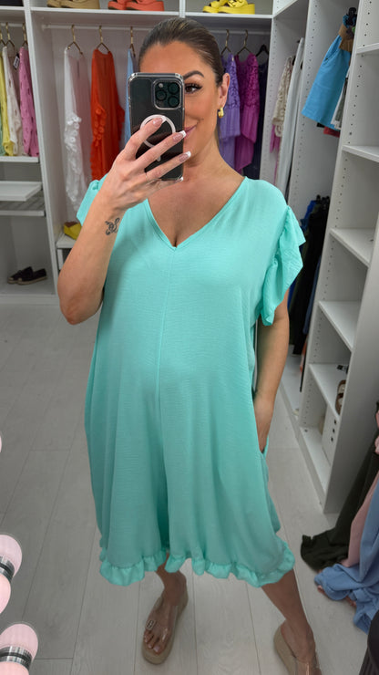 Elara Frill Shoulder Harem Jumpsuit