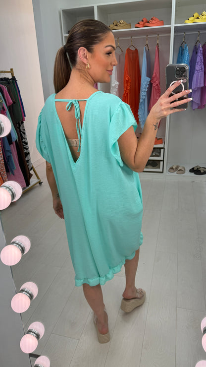 Elara Frill Shoulder Harem Jumpsuit