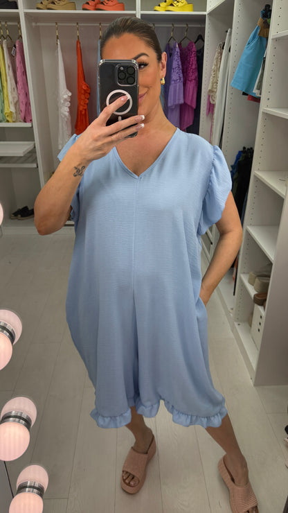 Elara Frill Shoulder Harem Jumpsuit