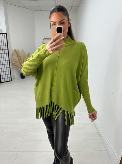 Eloise Oversized Tassel Hem Jumper