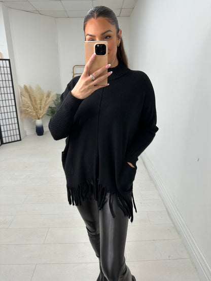 Eloise Oversized Tassel Hem Jumper
