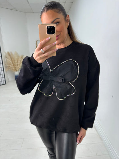 Madelyn Detailed Bow Crew neck Jumper