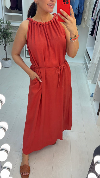 Kalista Plain Floaty Maxi Dress