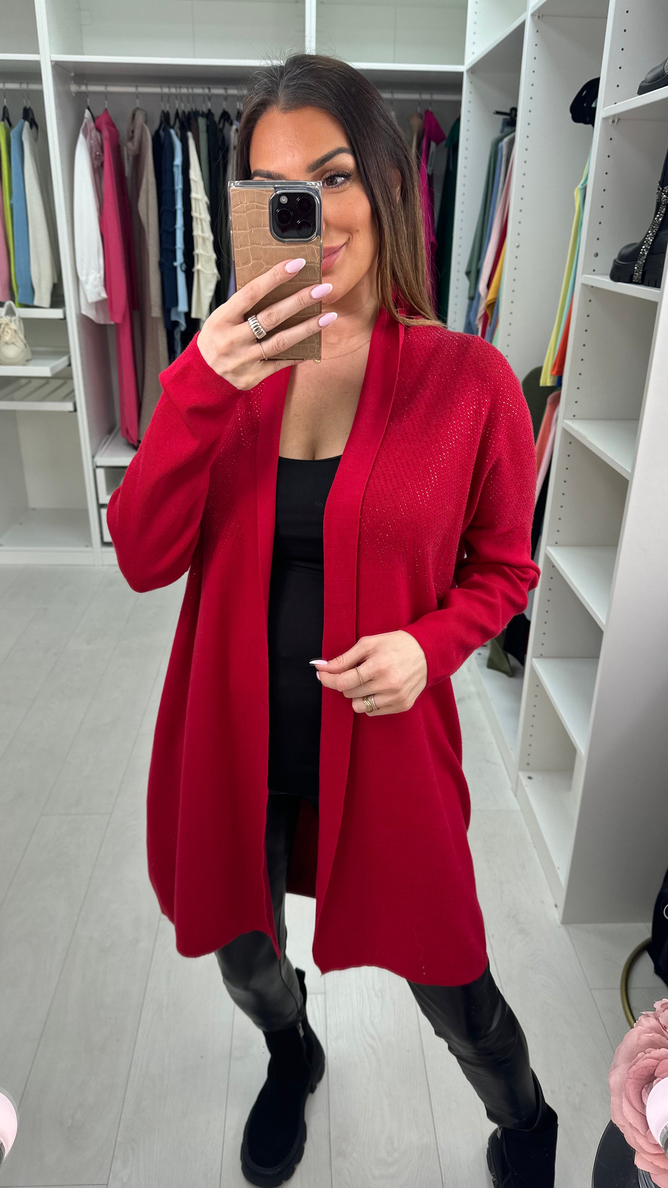 Susie Embellished Detail Longline Cardigan