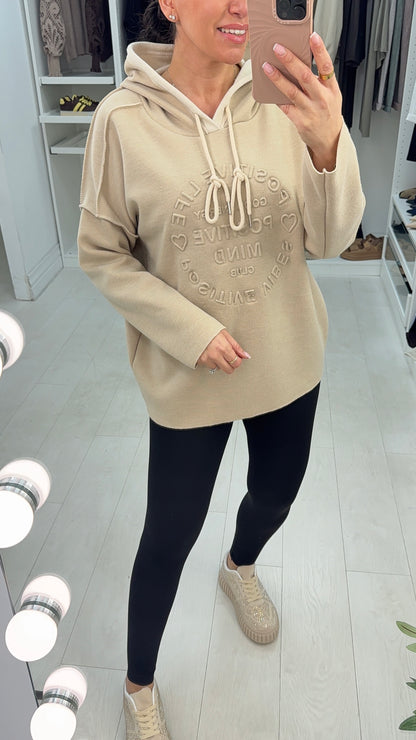 Baylee Positive Slogan Hoodie