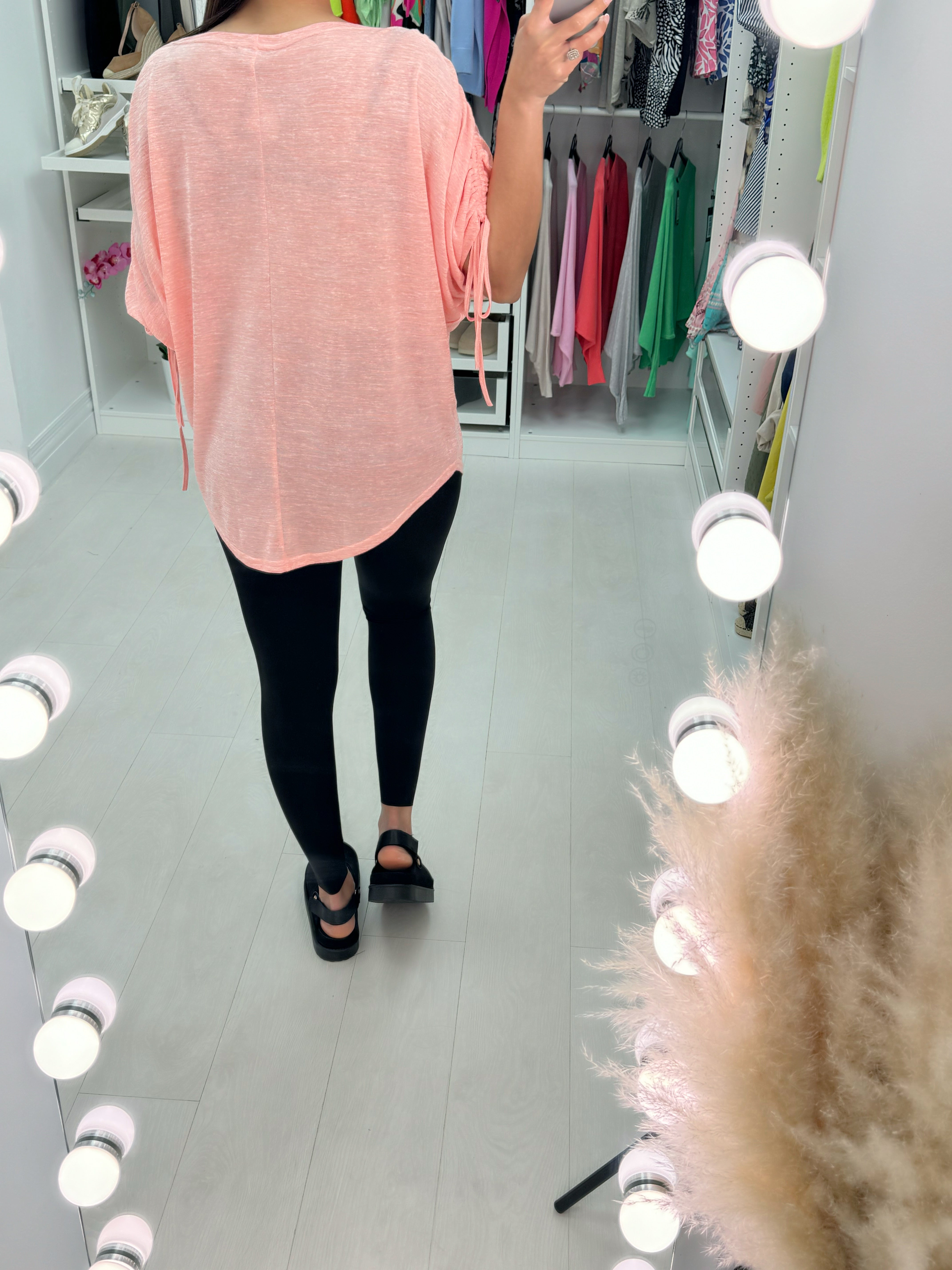 Adara Drawstring Sleeve Top