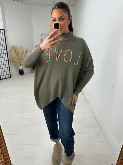 Scarlette Love Slogan Knit Jumper