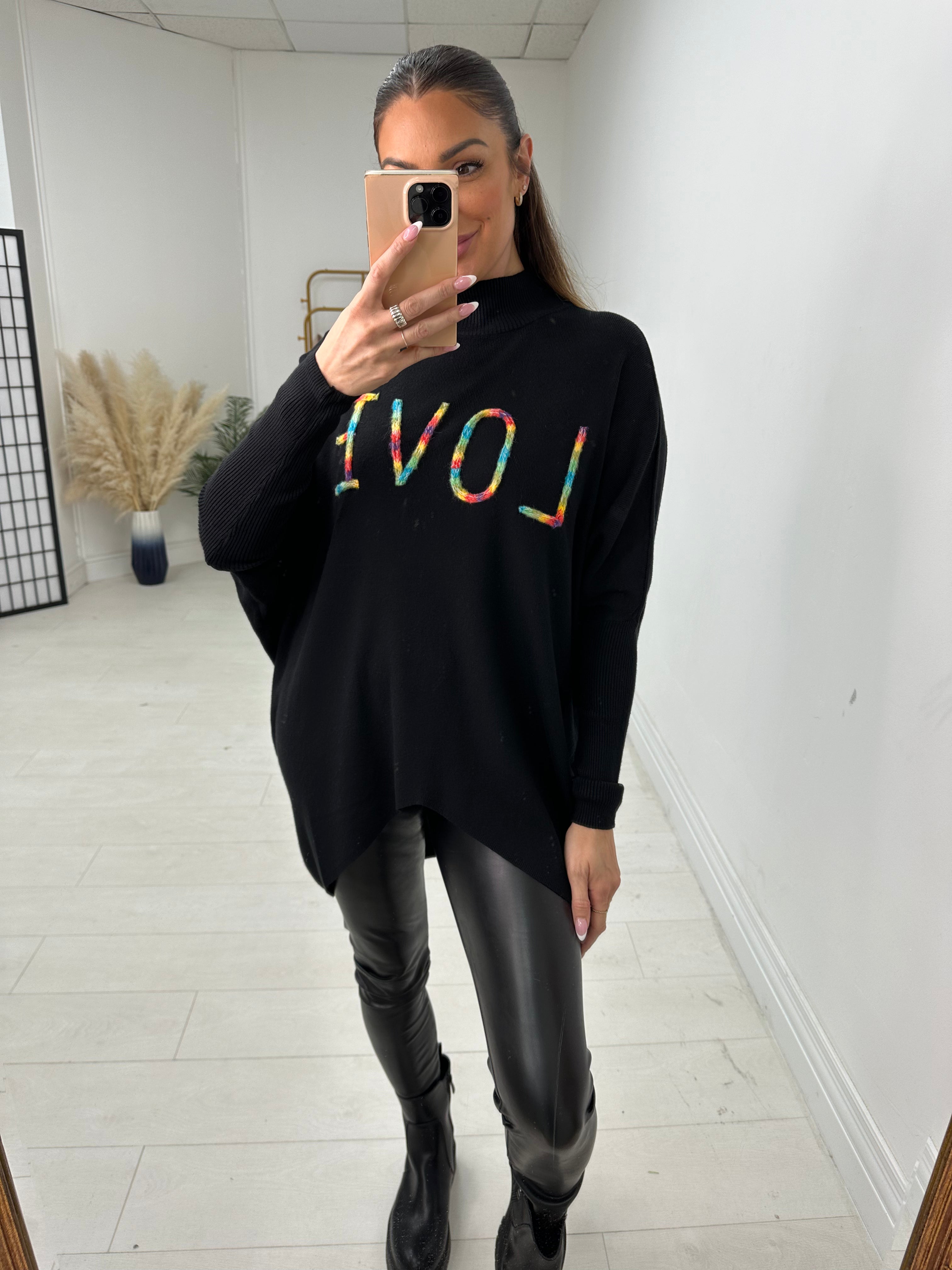 Scarlette Love Slogan Knit Jumper